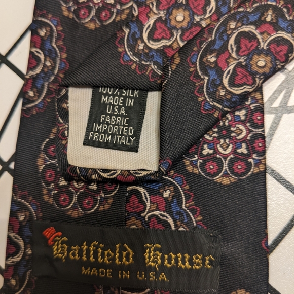 Garfield House Silk Men's Tie 👔 USA/Italy - Picture 4 of 4